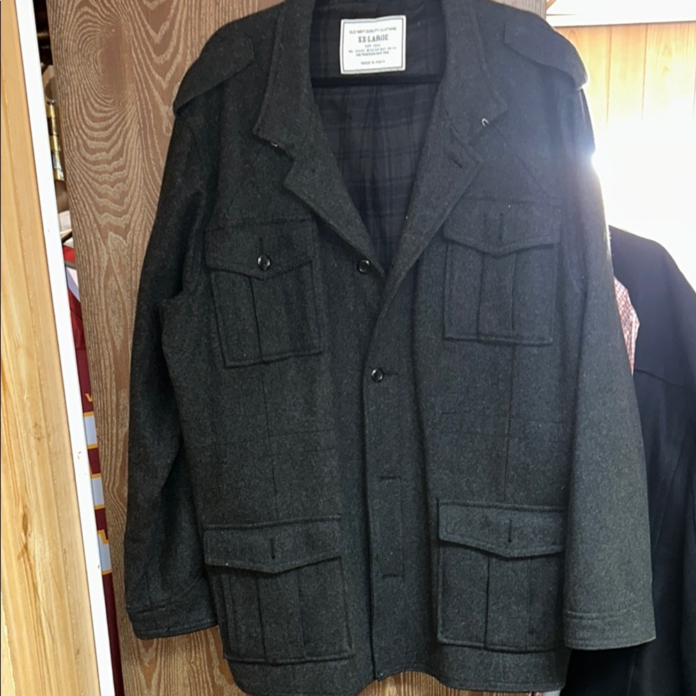 Old Navy Gray Military Field Jacket